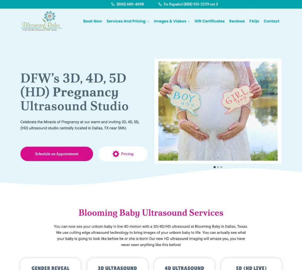 bloomingbaby-scr Health & beauty website