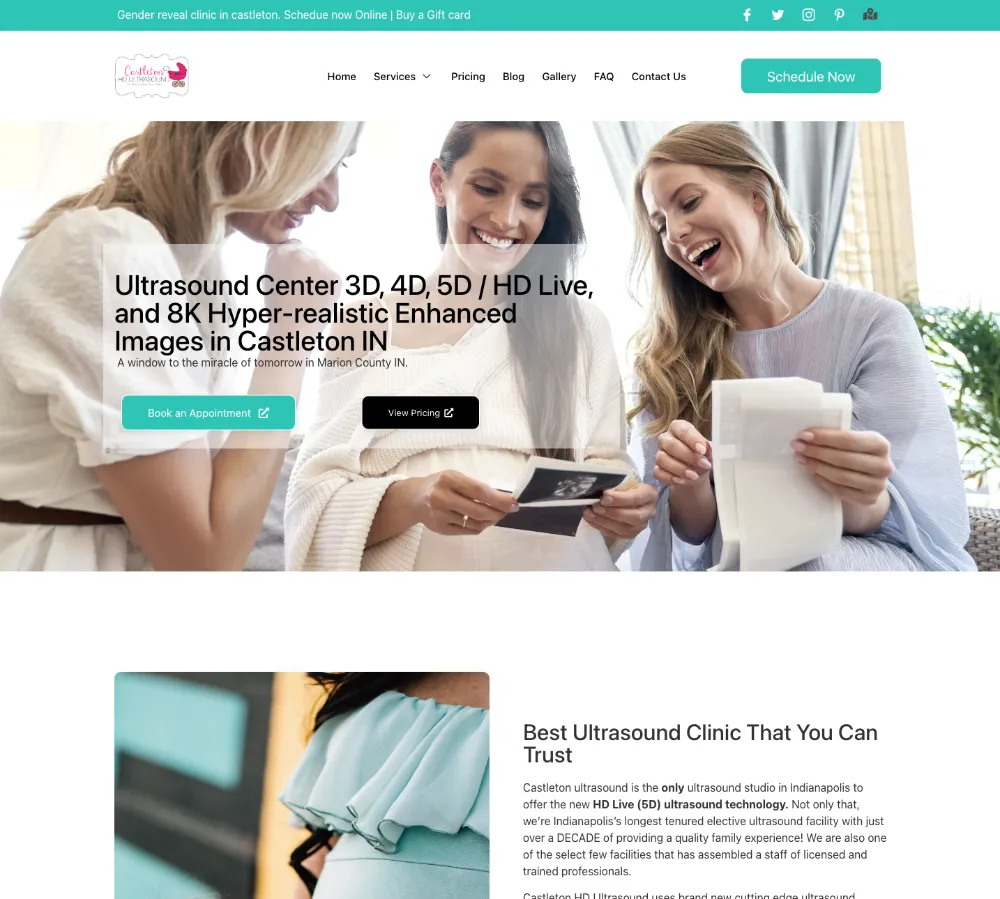 castletonultrasound-scr Health & beauty website