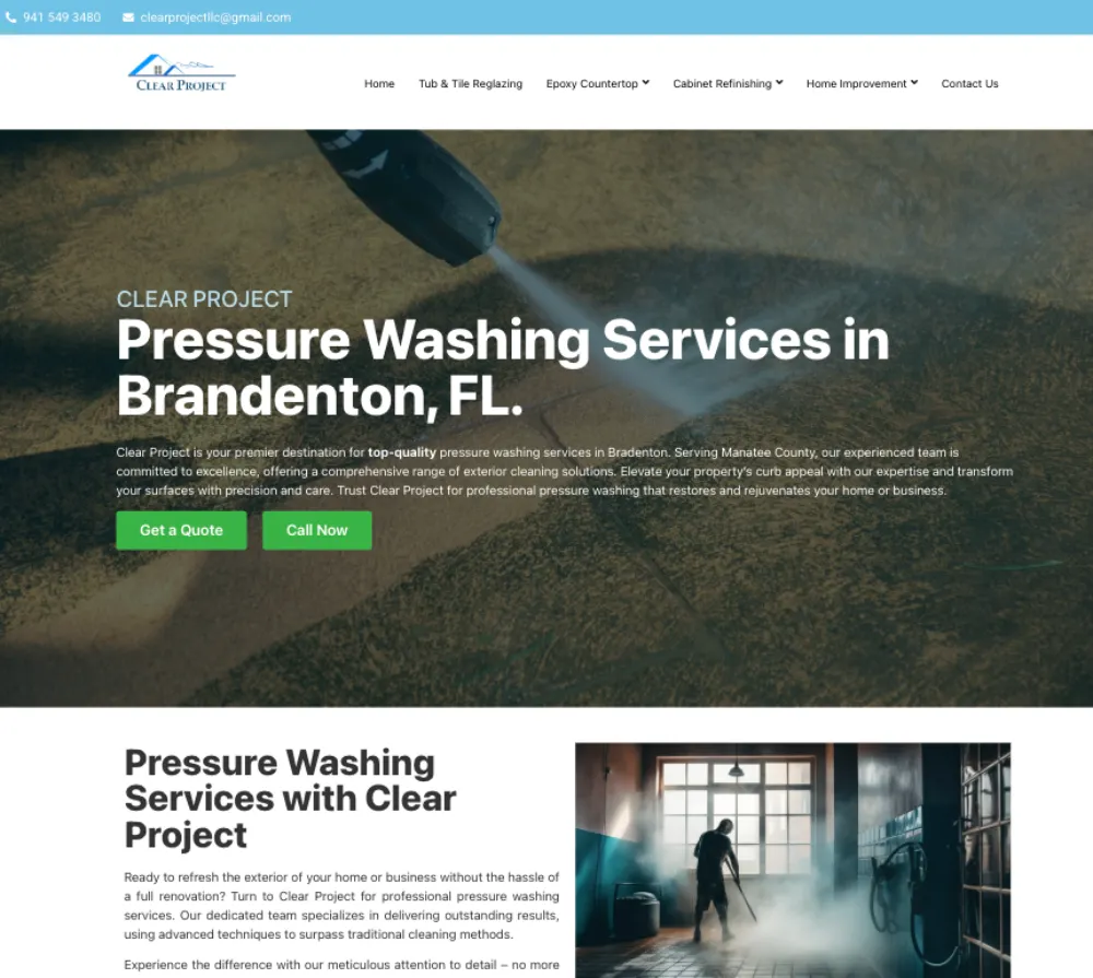 clearproject A cleaning website