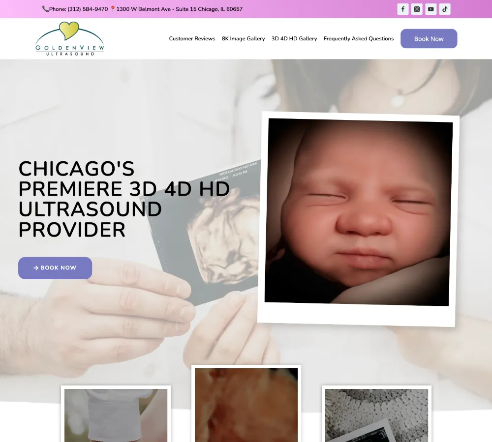 goldenviewchicago-scr Ultrasound web design