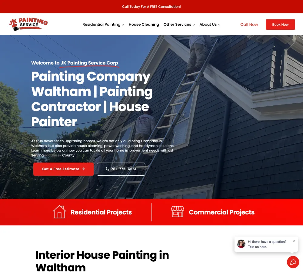 jkpainting-scr A painting services web design