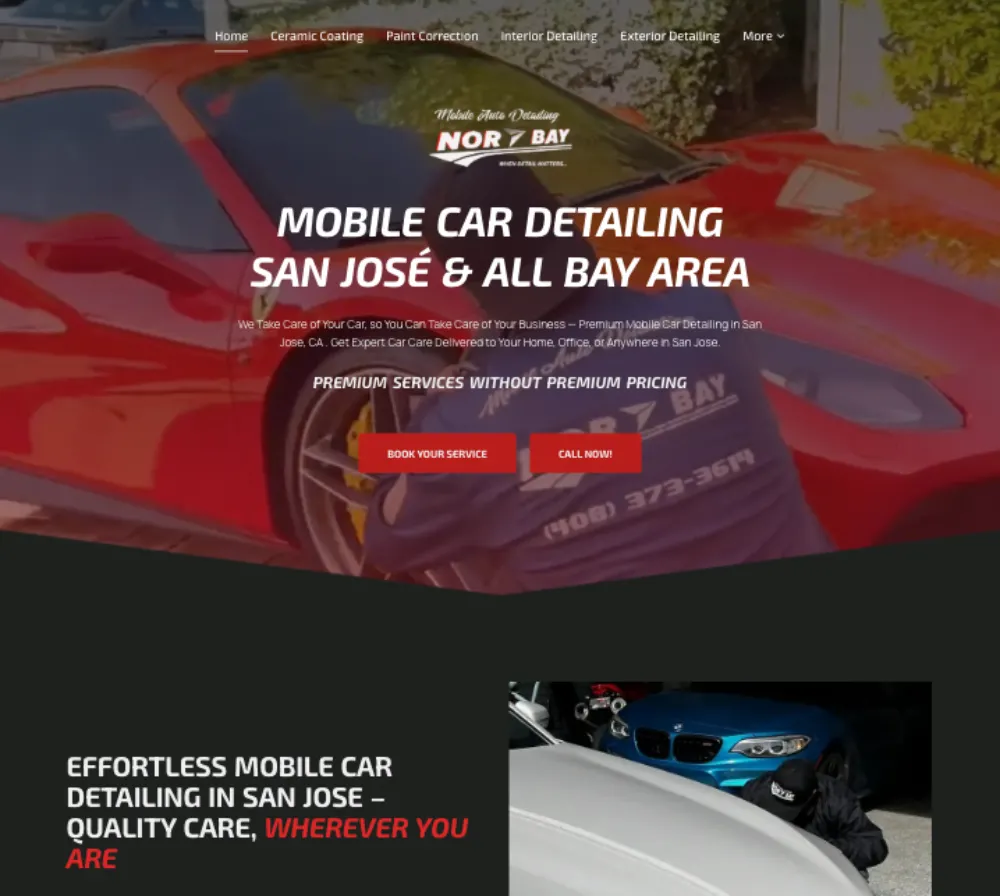 norbay a car detailing website