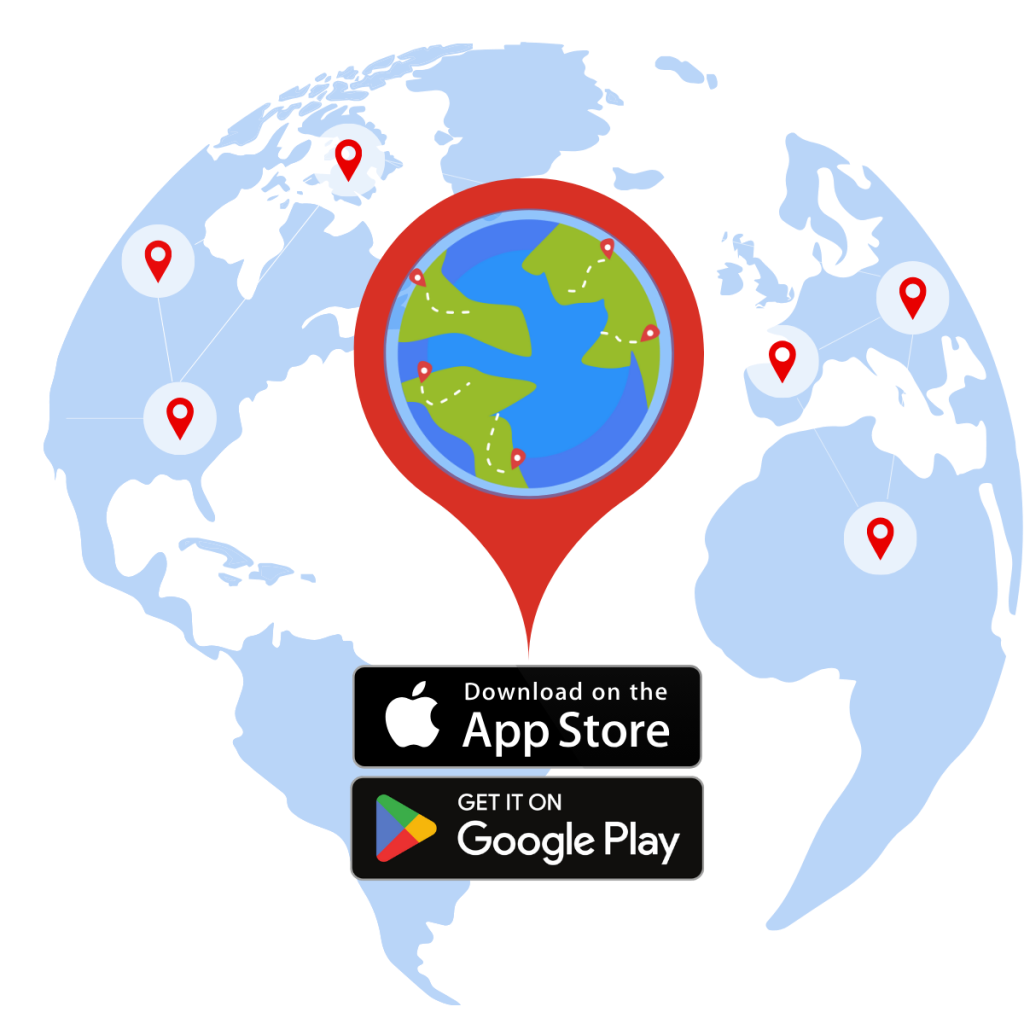 Map Check-Ins App Worldwide